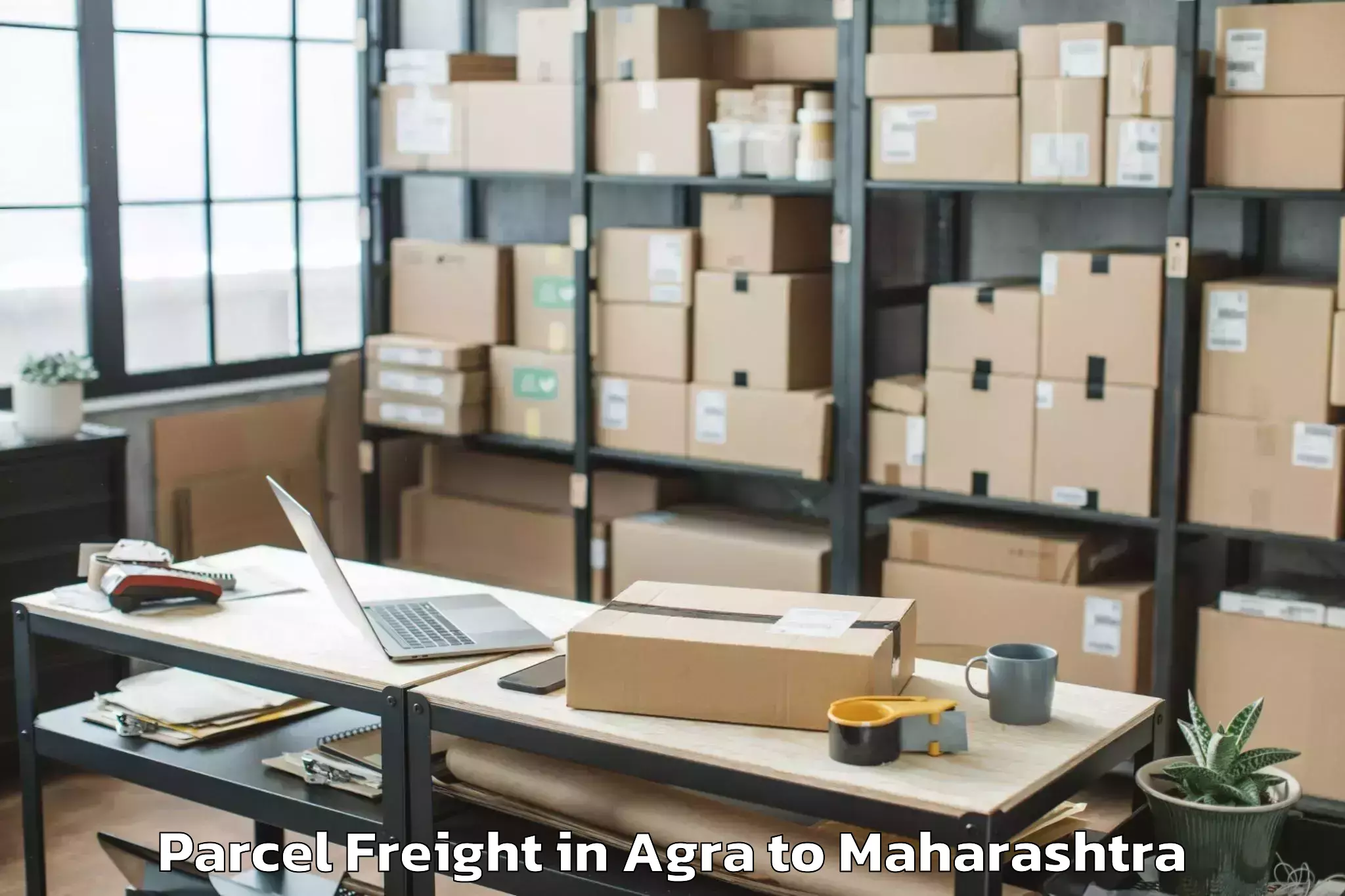 Reliable Agra to Dhamangaon Railway Parcel Freight